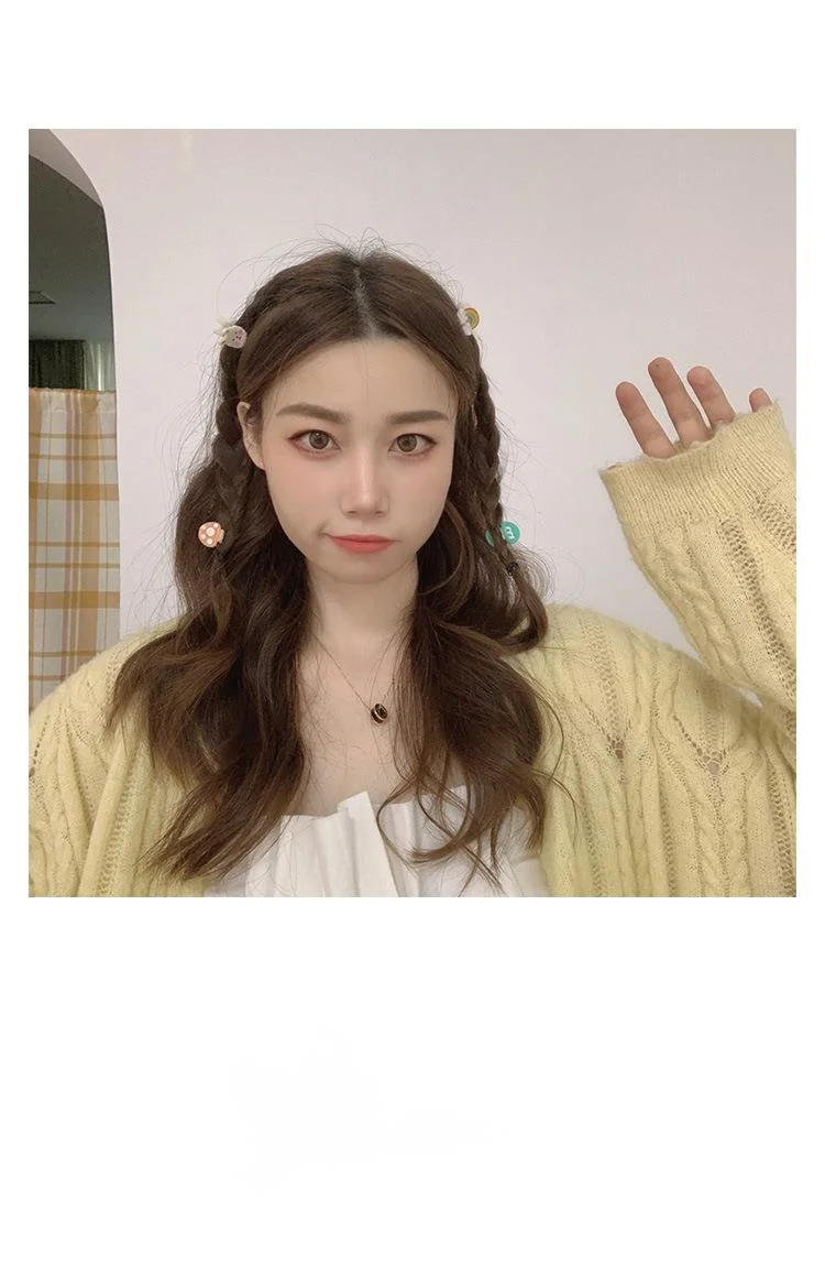 2 accessoires pour cheveux couleur bonbon mignon mini pinces à cheveux dessin animé ours frange pince cheveux restes pince accessoires pour étudiants_voghion.com