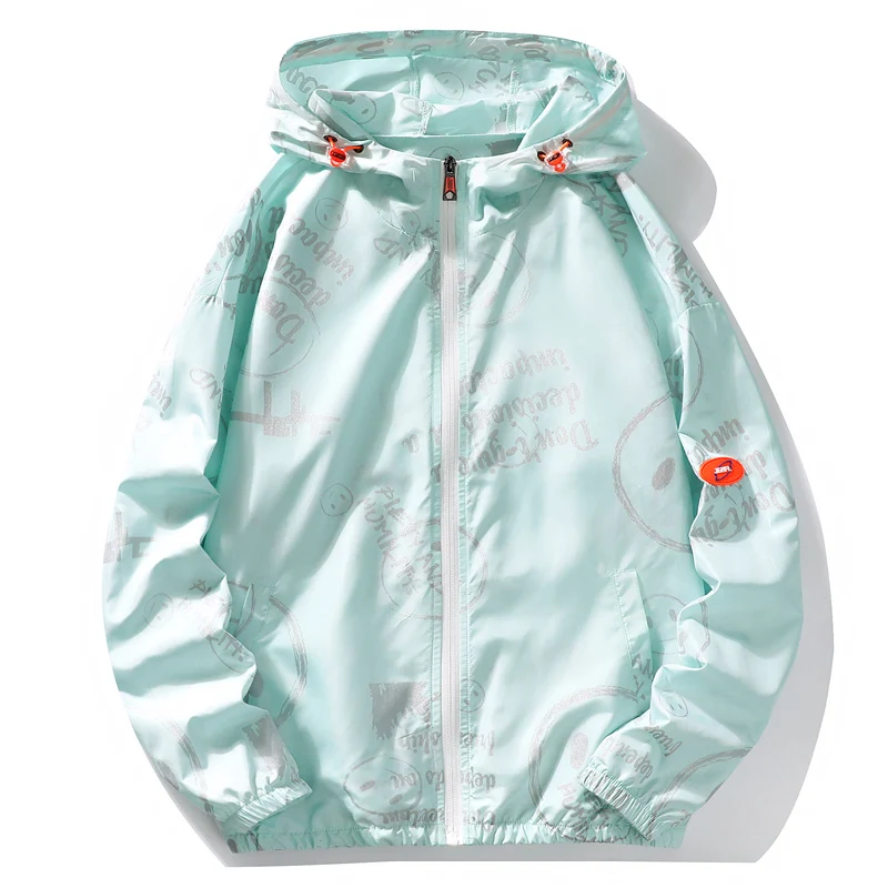 New 2023 Summer Sun Protection Clothing Men's Thin Skin Hooded Jackets Streetwear Breathable Quick-Drying Tops Coats Windbreaker