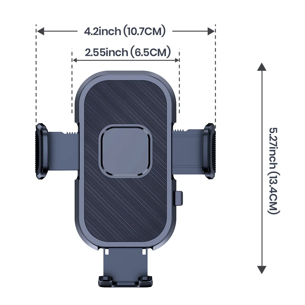 Universal Car Phone Holder with Dashboard Storage Rack