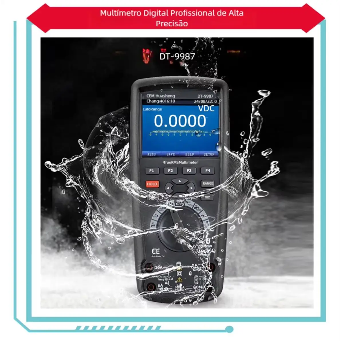 True RMS Industrial Multimeter AC/DC tester & Bluetooth Logging function records events & trends