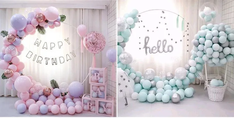 Description Picture 3 of item1.8M Round Balloon Arch Kit Holder Bow of Balloon Circle Wreath Balloon Stand Support Wedding Birthday Party Home Decor Accessor