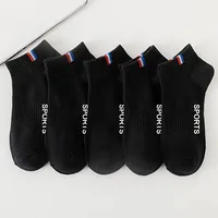 10/20/30 pièces hommes respirant coupe basse chaussettes athlétiques confortable évacuant l'humidité Polyester Spandex mélange pour le sport et tenue décontracté 6