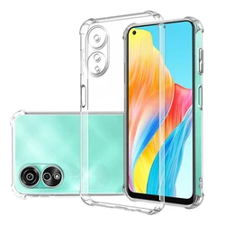 Shockproof Clear Silicone Case with Protective Camera Design for ABS (For Oppo A78 4G)
