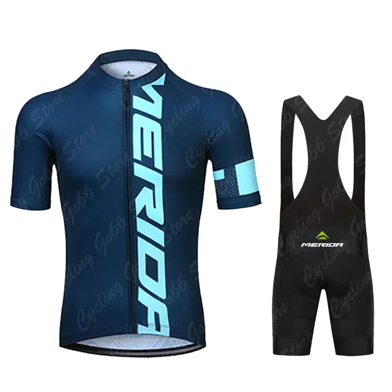 2025 Merida Cycling Jersey Set Summer Short Sleeve Breathable Men's MTB Bike Cycling Clothing Maillot Ropa Ciclismo Uniform Suit 3