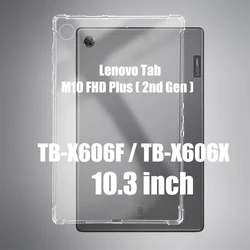Durable 10.3 - Inch Tablet Protective Case with Reinforced Corners for M10 Plus 10.3 inch (Transparent)