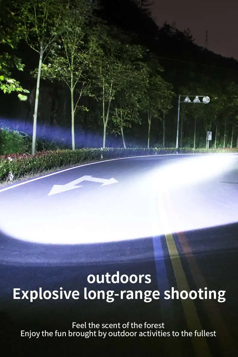 Description Picture 2 of itemMini rechargeable LED flashlight camping light tactical torch with strong magnetic tail, suitable for adventure and camping