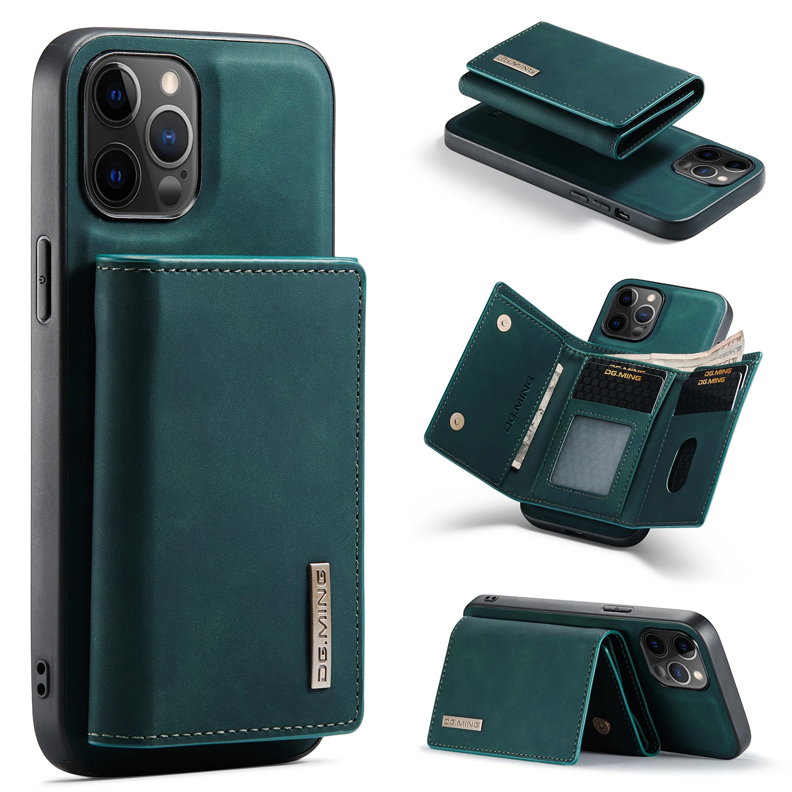 DG.MING Intelligent Divide Split body Magnetic Case Bag iPhone 15 14 13 12 11 Pro max Mini 8 PLUS XR PU Leather Wallet Cover phone case leather phone case leather wallet case leather case card wallet case card phone case magnetic wallet card holder