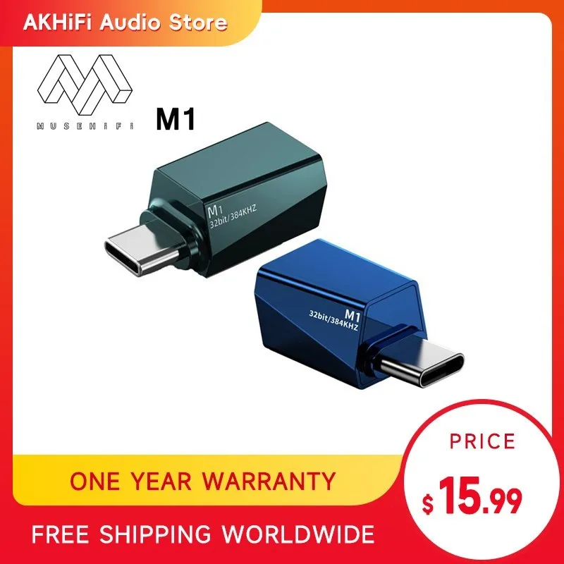

Аудио-адаптер MUSEHIFI M1 с Type-C на 3,5 мм, 384 кГц/32 бит