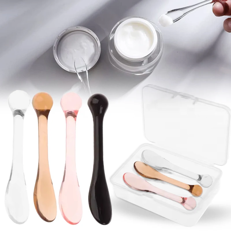 3-teiliges Set Acryl-Kosmetikspatel mit Flasche, Gesichtsmasken-Mischlöffel, Beauty-Werkzeuge, Absorptionsroller, Gesichtsapplikator_voghion.com
