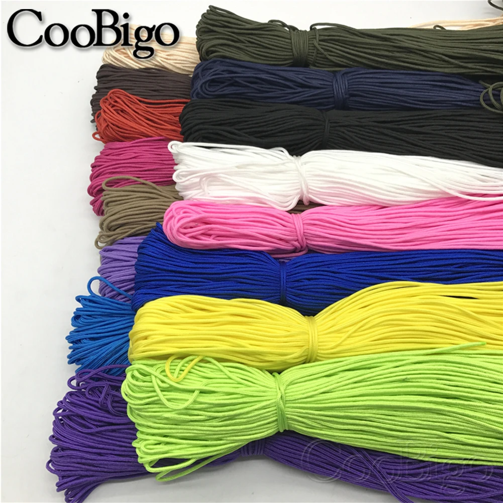 10ft/Lot 2mm Paracord Bracelet Rope Parachute Cord for Jewelry Making  Wristband Wristlet DIY Craft Men Outdoor Accessories Color: B31