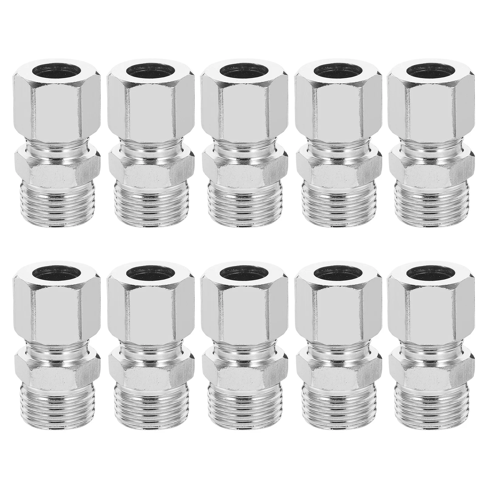 

10pcs Compression Fitting G1/2 Male Pipe Thread Adapter Straight Adapter Connector Supply
