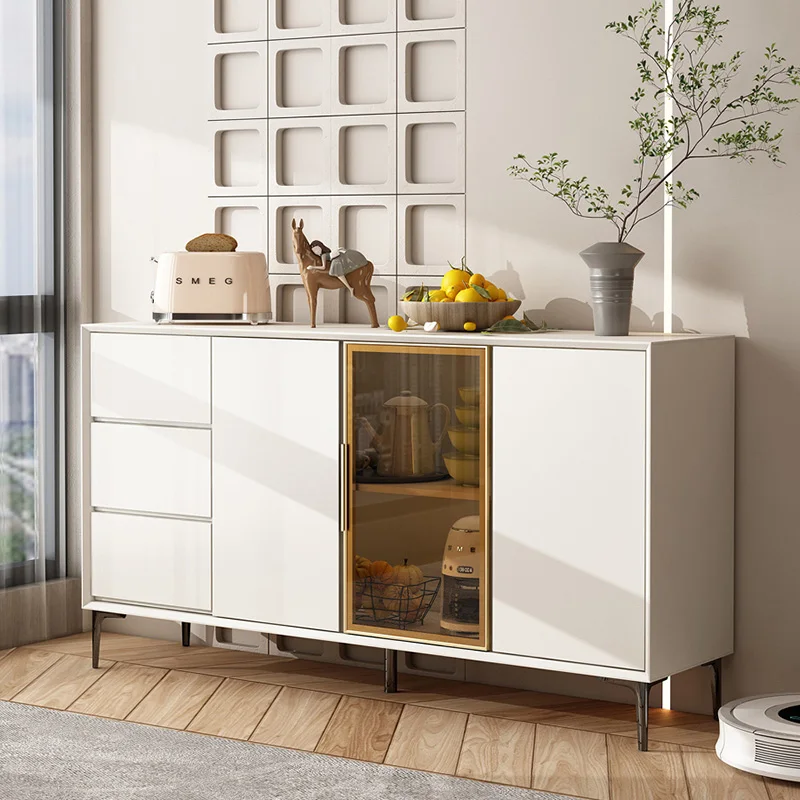 

White Bedside Living Room Cabinets Wine Modern Garage Perfume Display Cabinet Wooden Bar Filing Vitrine Salon Furniture YR50LC