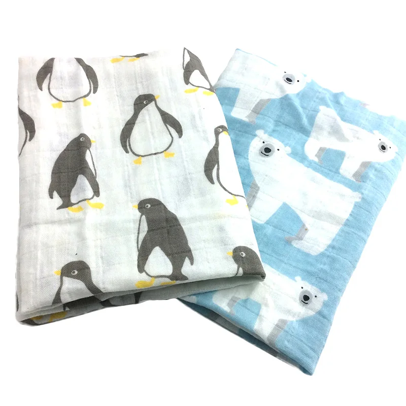 

Baby Burp Cloths 2pcs/Lot Cotton Gauze Muslin Activity Bandanas Baby Bibs 58x58cm