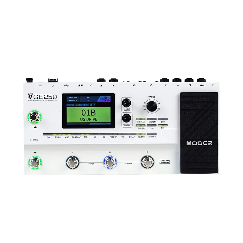

MOOER GE250 AMP моделирование многофункциональные 70 цифровые модели Amp более 180 различных эффектов для студийной записи, производительности в реальном времени