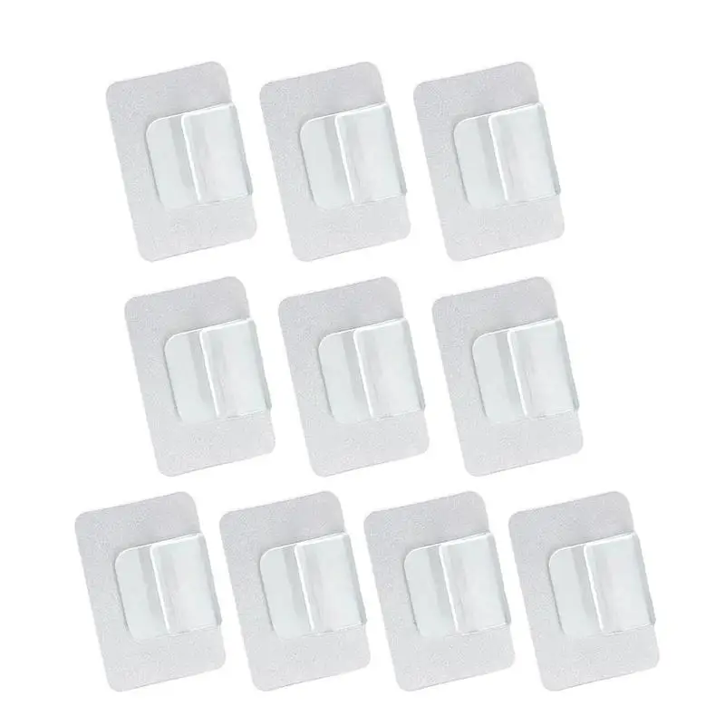 

Clamp Style Sticky Hooks Waterproof Oilproof Sticky Utility Hooks To Clamp Kitchen Grocery Bags Transparent Clamp-Style Sticky