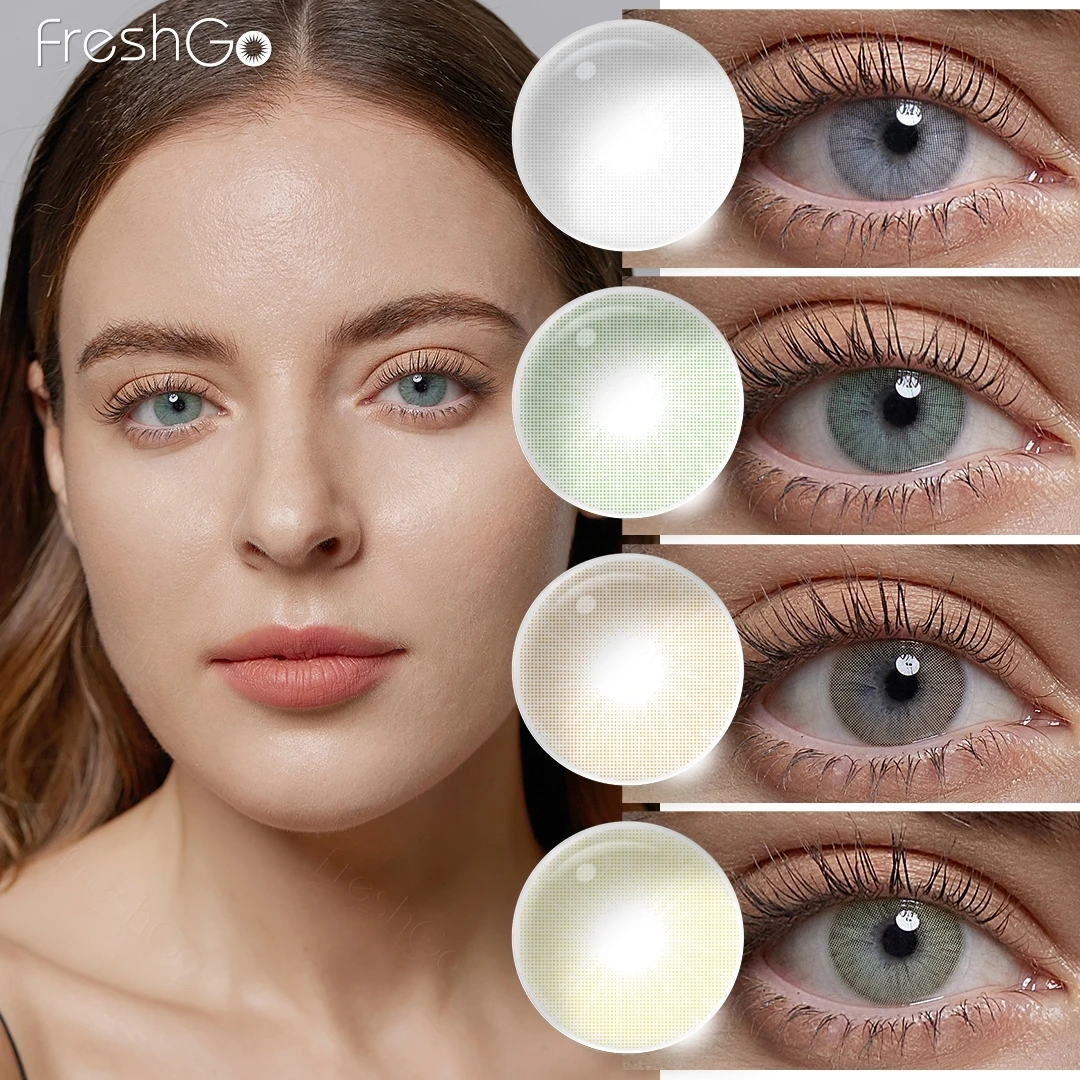 Freshgo Natural Contact Lenses 1 Pair Colored Lenses Super Natural Eye