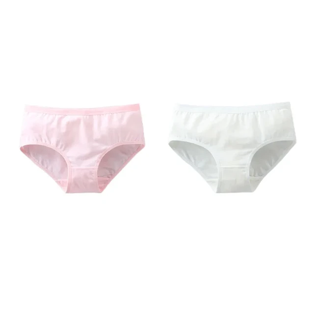 2PC Kids Underwear Cotton Girls Panties Boxer Briefs Children