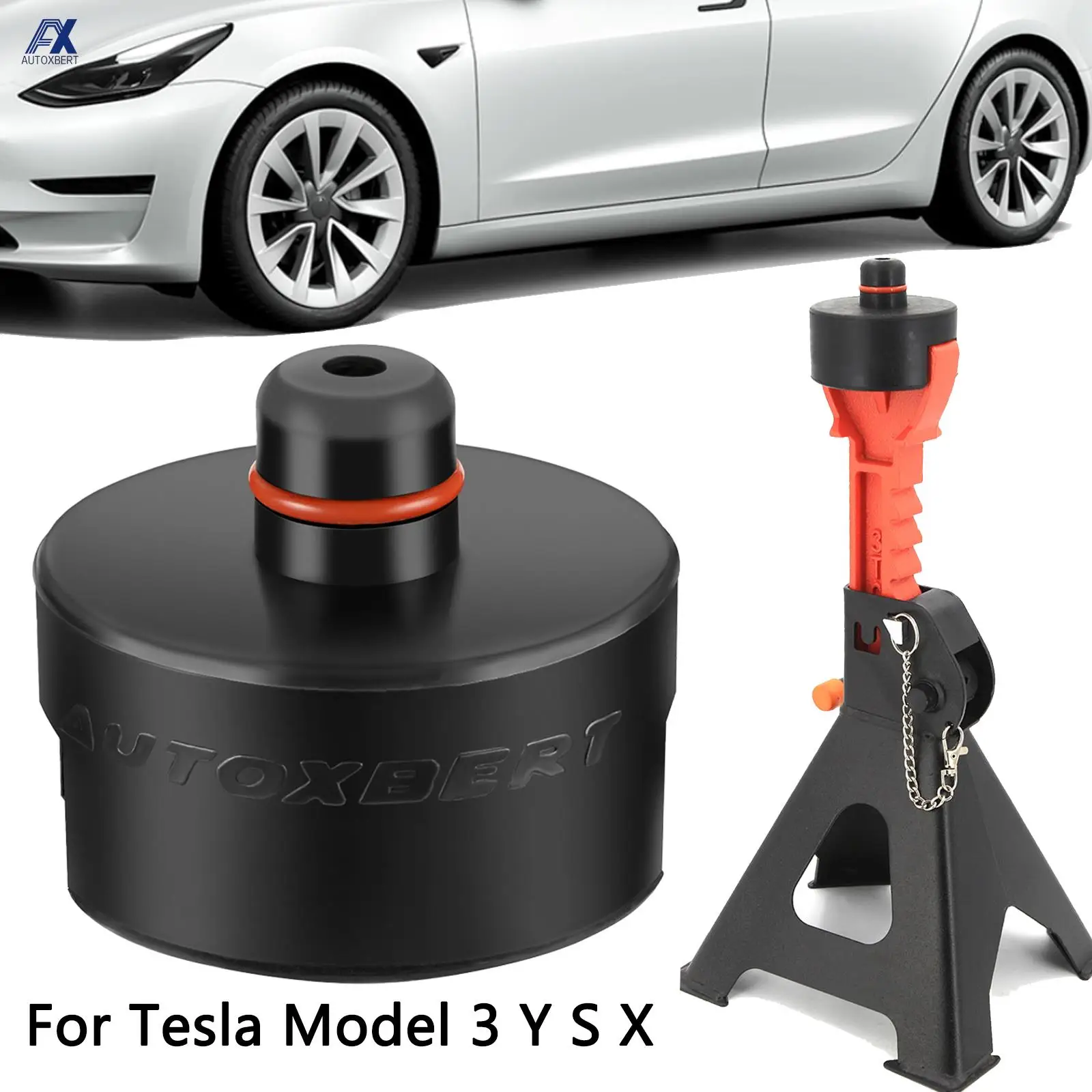 Dual-use Rubber Jack Pad Stand Adapter Pucks Fits Car Axle Jack Stands Floor For Tesla Model 3 Model S X Y New car lifting tool