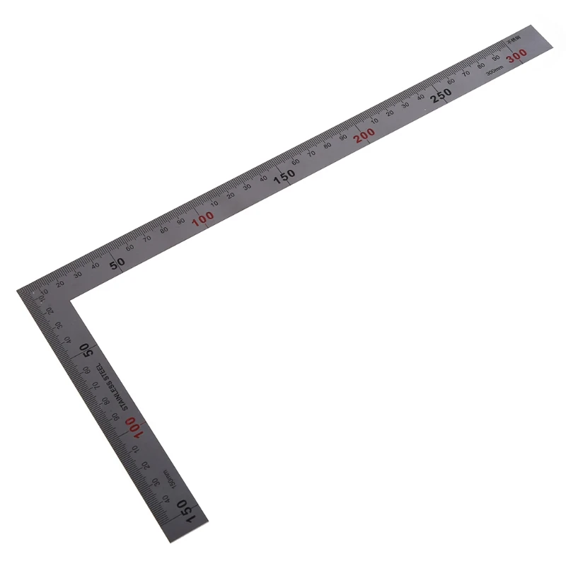 Stainless Steel 15x30cm 90 Degree Angle Metric Try Mitre Square Ruler Scale AliExpress