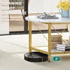 Coffee Tables for Living Room, Round Coffee Table, Small Coffee Table with Storage, 2 Tier Modern 5