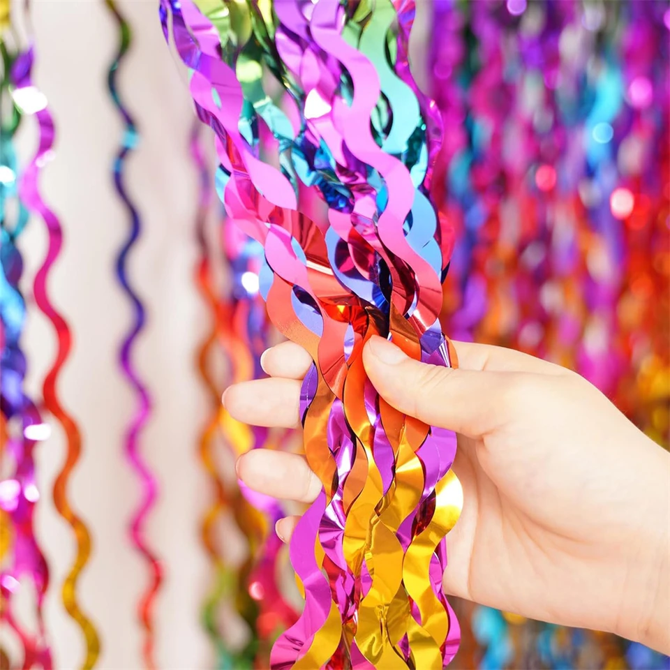 Rideau à Paillettes Ondulées 1m X 2m, Or, Noir, Rose, Clinquant, Laser, Feuille, Toile De Fond, Mariage, Anniversaire, Fête De Noël, Décor