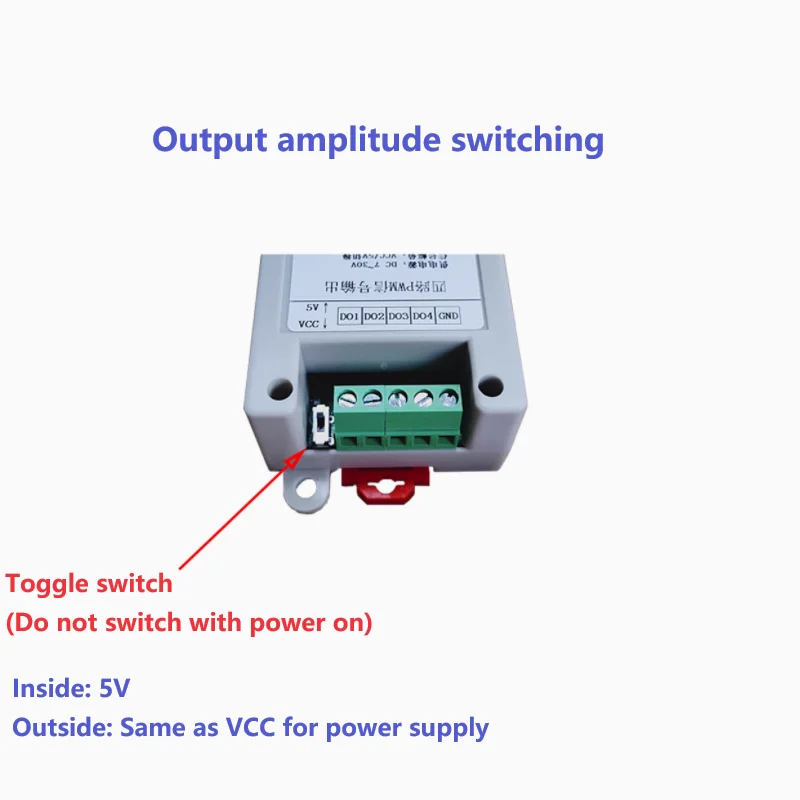 RS485 to PWM signal output pulse frequency duty cycle adjustable speed step brus