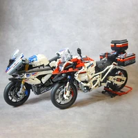 Gold Wing Touring Motorbike Model Building Blocks Technical 1:5 Scale Motorcycle Bricks Desk Decoration Assembly Set Kids Toys 6