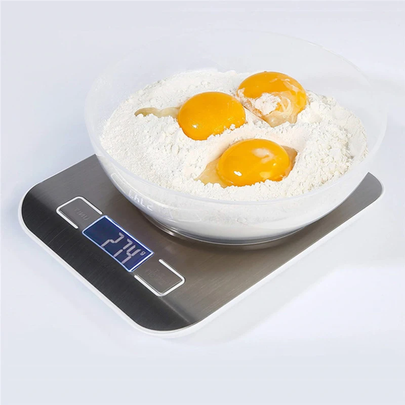 5kg/10kg Rechargeable Stainless Steel Electronic Scales Kitchen Scales Home Jewelry Food Snacks Weighing Baking Tools Best Sellers In Home & Garden