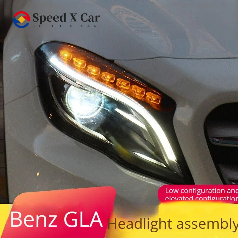 

Подходит для Mercedes-benz Gla, сборка фар, модификация низкой конфигурации, высокая конфигурация, светодиодный дневной свет, рабочий свет, St