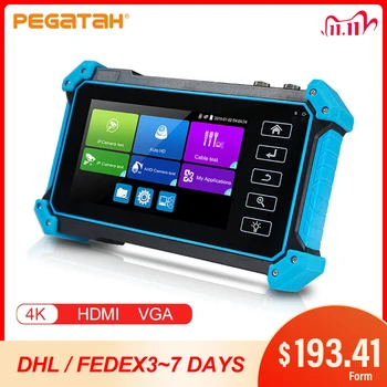 IPC5200C 4K IP CCTV 테스터, 8MP AHD CVI TVI SDI 아날로그 카메라 테스트, H.265 휴대용 CCTV 모니터, HDMI VGA 입출력 TDR POE
