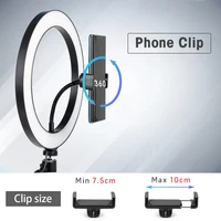 Tripod With LED Ring Light For Phone Tripod Camera Stand Selfie Photography Light LED Lamp Color Photo Studio For YouTube Live - Image 3