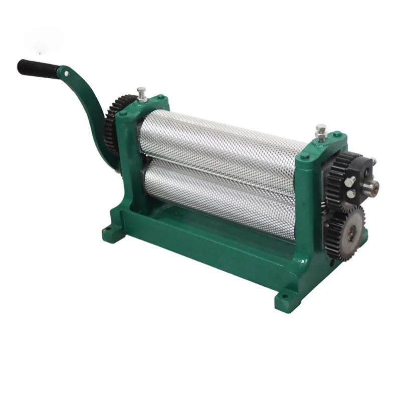 

Manual Beeswax Comb Foundation 310mm Wide Sheet Roller Machine 5.35mm 4.8mm Bee Wax Rollers Stamper Printing beeswax Machine