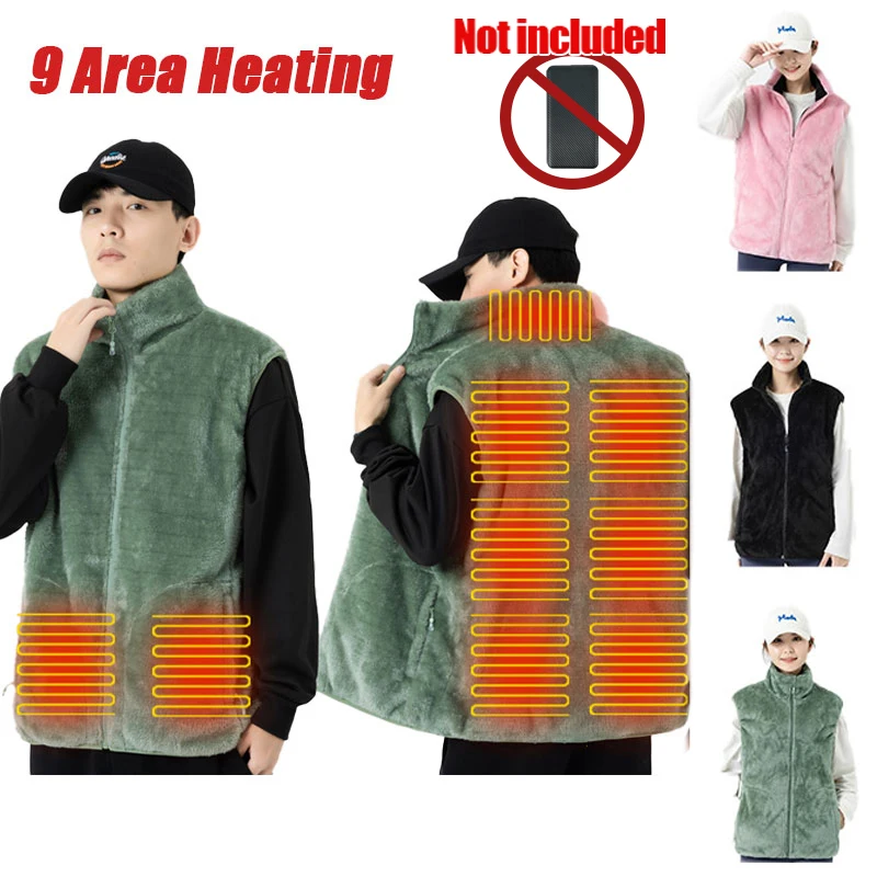 Gilet chauffant 9 zones intelligent pour homme et femme hiver chauffage thermique