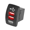 5V 3.1A Universal Car Charger Waterproof Dual USB Ports Auto Adapter Dustproof Phone Charger for Iphone Xiaomi Redmi Samsung 2