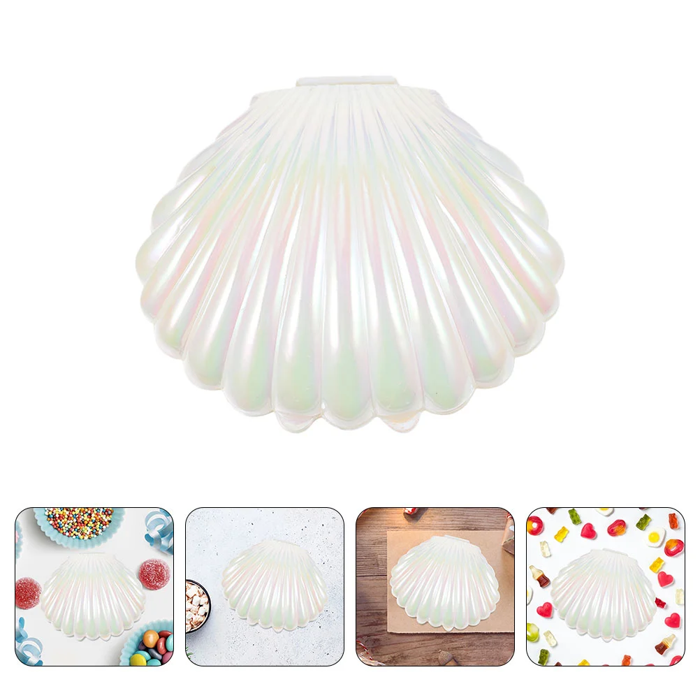 

Plastic Shell Shaped Candy Boxes Biscuit Case Jewelry Storage Boxes Wedding Birthday Baby Shower Gift Box Party Favor