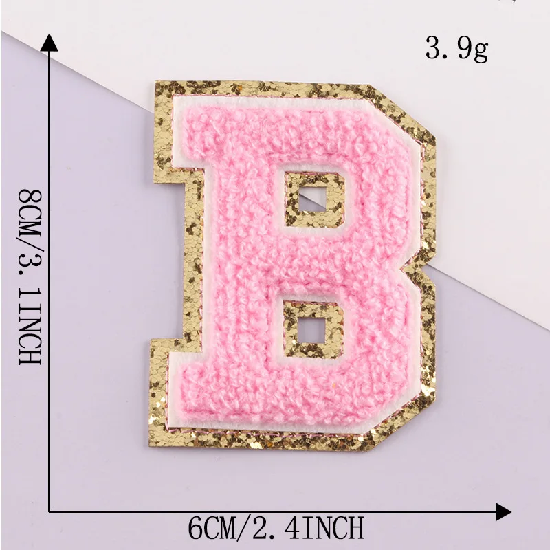 Patch Letters for Clothes - Alphabet Sticky Letter Emblems for DIY Jackets, Bags, and Clothing Projects