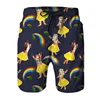 Funny Dinosaur Cat Graphics Beach Shorts Men 3D Print Animal Surfing Board Shorts Summer Hawaiian Swim Trunks Cool Ice Shorts 5