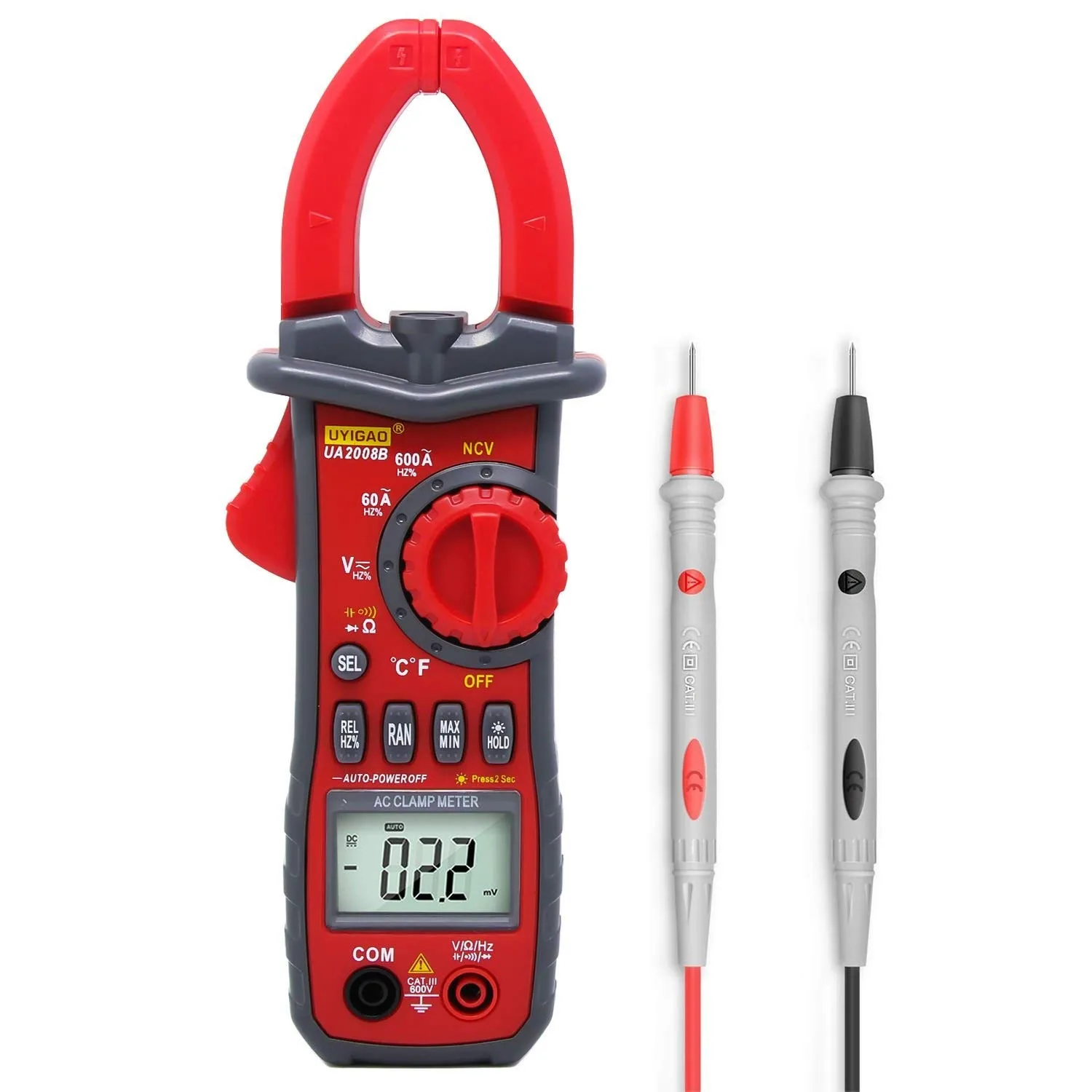 UA2008A AC Clamp Multimeter Current Automatic Range Digital Clamp Multimeter Handheld