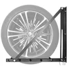 Adjustable Wall Mount Tire Storage Rack Heavy Duty Steel Construction Fits 4 Tires 32-48" Width 300 lbs Capacity Lightweight 3