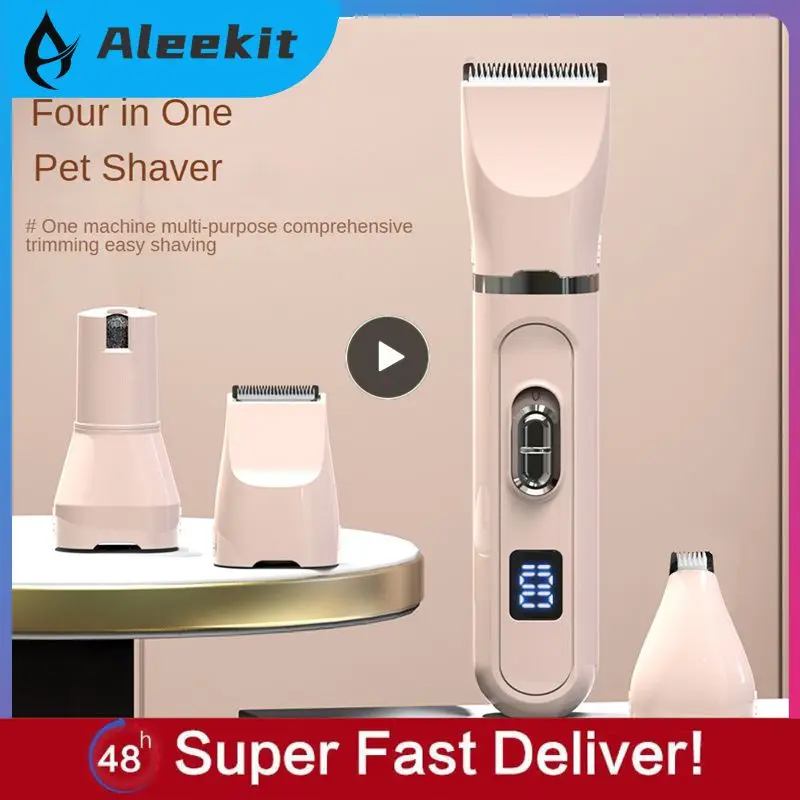 Security Hair Trimmer Cutter Head Washing Fader Trimmer Low Noise No Hair Washable Pet Electric Clippers Bass Cat Foot Shaving