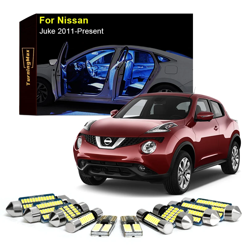 CanbusInteriorLightingLEDBulbKitPackageForNissanJuke2011Now