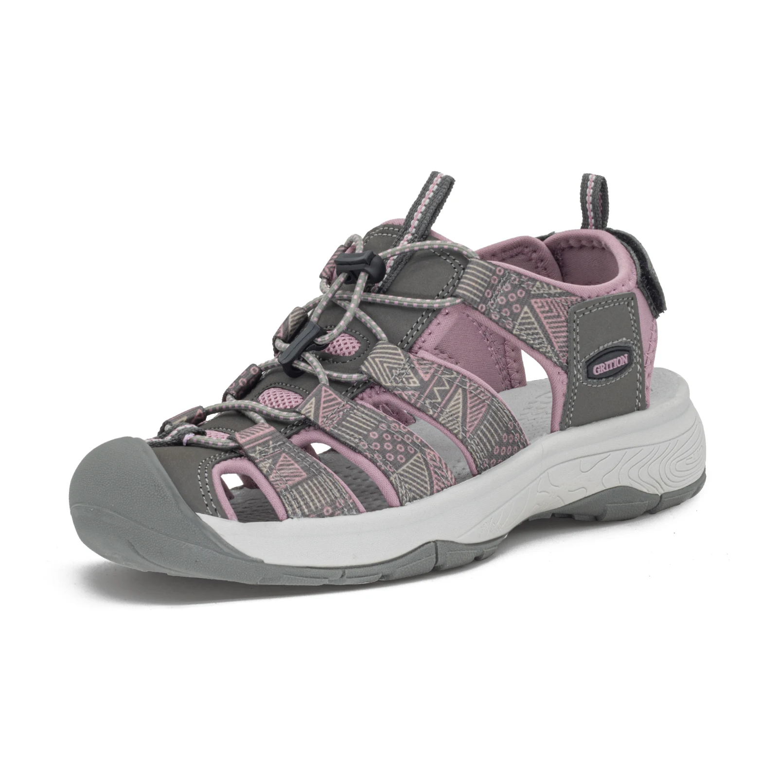 GRITION Women Sandals women sandals Closed Toe Outdoor Hiking Sandals Beach Walking Non-Slip Lightweight Trekking Shoes Summer Breathable