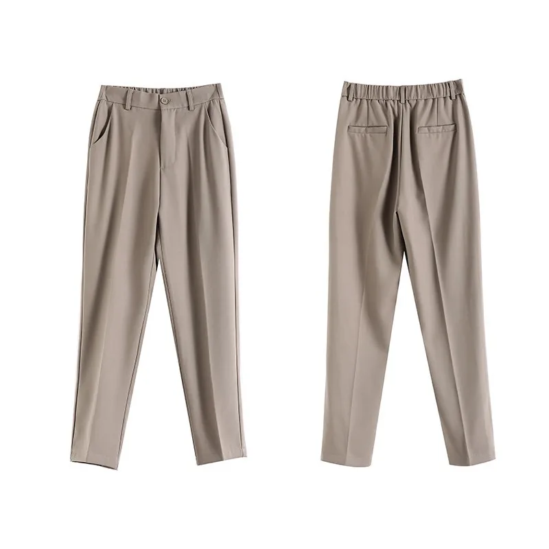 Suit Pants Spring and Summer New Narrow Wide-leg2024 New Suit Pants Nine-point High-waisted Loose Pants for Women