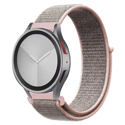 Nylon Loop Smartwatch Band - Versatile and Comfortable Strap in Multiple Sizes for 22mm watch band (5 Pink sand)