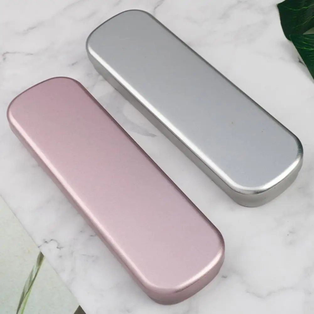 Rectangular Durable Tin Box Metal Hinged Storage Box Stationery Pen Pencil Makeup Brushes Cases Container Home Organizer pencil cases stationery box