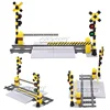 Marumine Bricks MOC Train Crossing Railroad Aisel Model Set Sliding Bar with 53401 Straight Tracks City View Building Blocks Toy 3