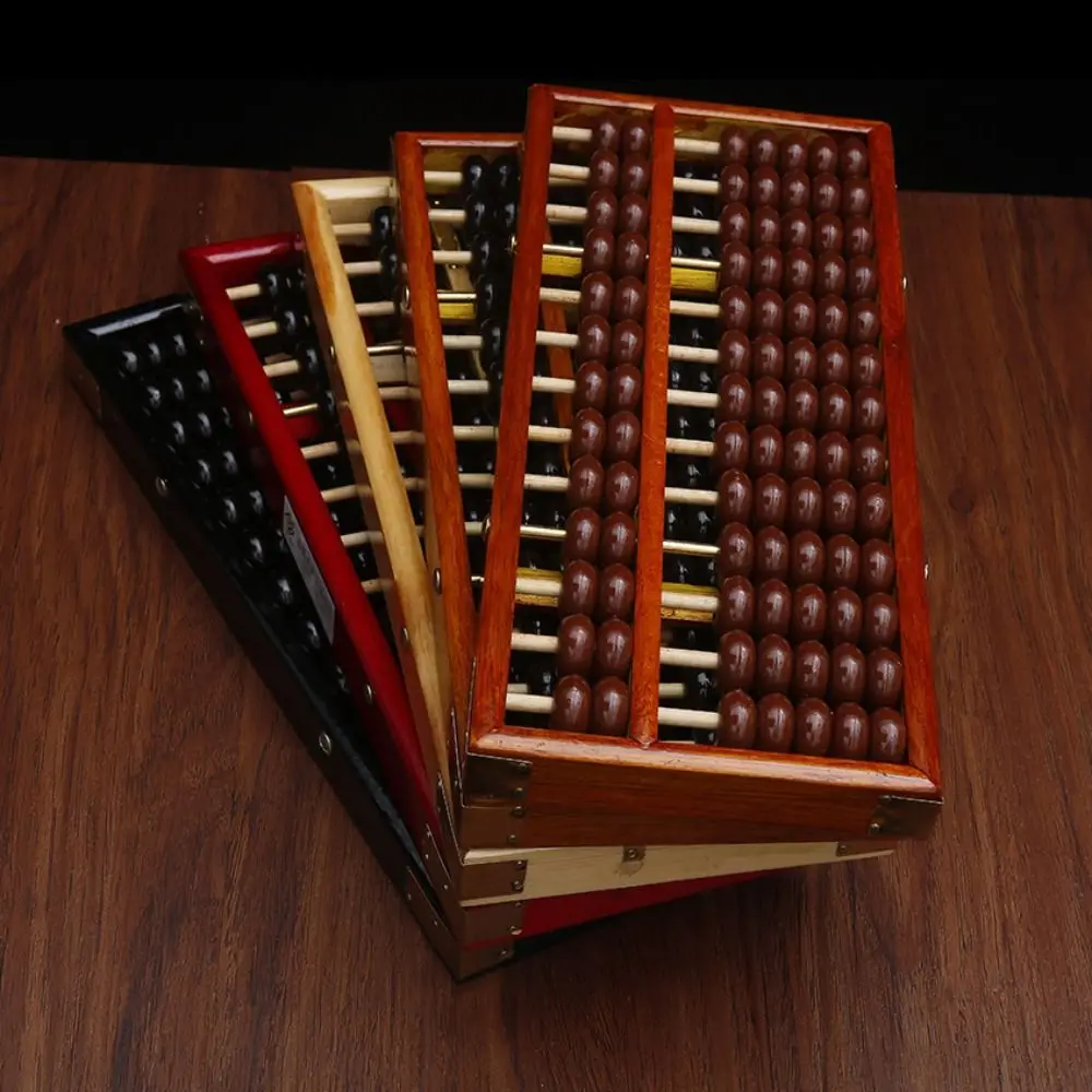 Educational Toys Calculation Rack Counting Abacus 13 Digit Wood Traditional Bead Intelligence Development Math Montessori