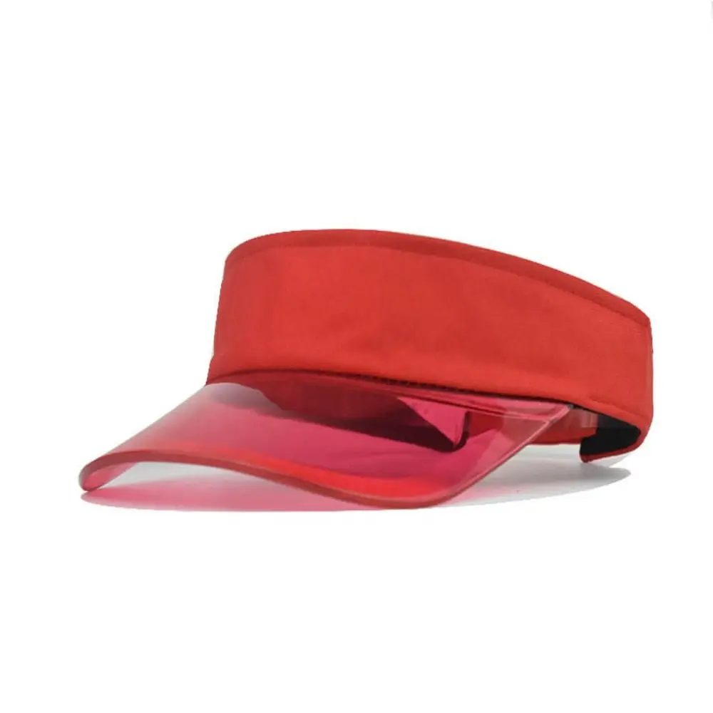 Fashion Adjustable Transparent Visor Caps Clear Brim Sun Visor Summer Sun Hats Topless Breathable Empty Top Hat Women Men baseball hat tennis caps golf hat outdoor cap