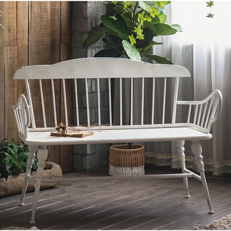 Modern minimalist Nordic Windsor chair wrought iron coffee chair dining shooting back single chairs