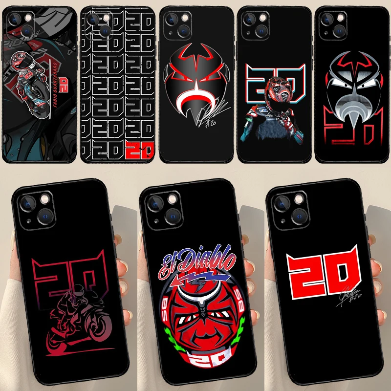 Custodia Fabio Quartararo 20 Per Iphone 13 12 14 15 Pro Max Mini 7 8 Plus Se 2020 X Xs Max Xr 11 14 15 Pro Max Cover Case